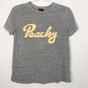 BLANK PAIGE | Peachy Gray Short Sleeve Graphic Tee Women’s Size Small